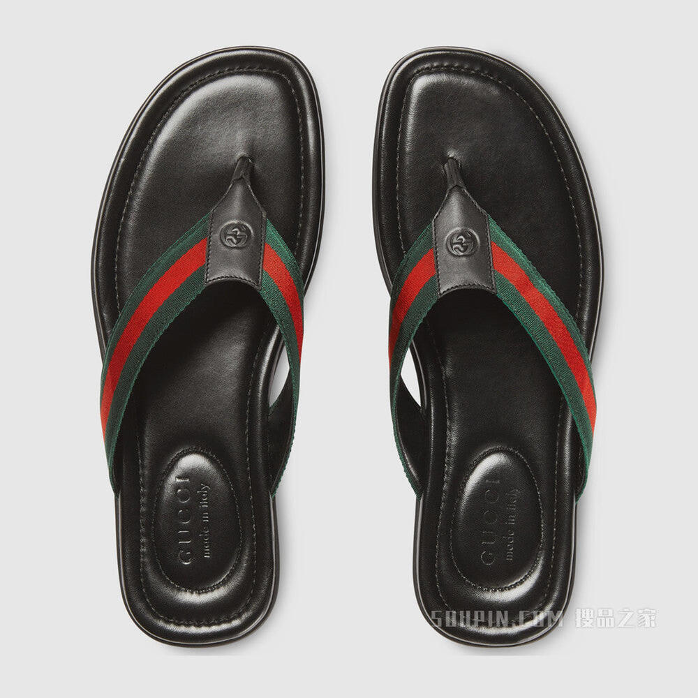 Gucci Web Thong Sandals(Please request your size for purchasing) - Picture 3 of 4